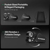 image:imageVIVOSUN 2Pack Jewelry Loupe 30X and 60X Foldable Magnifier UVLED Lights Desktop Loupe with LED amp UV Lights for Jewelry Gems Watches Coins and Stamps Black3Pack Square  Triangle Set