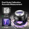 image:imageVIVOSUN 2Pack Jewelry Loupe 30X and 60X Foldable Magnifier UVLED Lights Desktop Loupe with LED amp UV Lights for Jewelry Gems Watches Coins and Stamps Black2Pack Round  Triangle Set