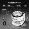image:imageVIVOSUN 30X Rechargeable Loupe Magnifier with White LED Light and UV Light Portable Magnifying Glass with Optical Glass Lens amp Scale for Jewelry Textile Gems Stamps Coins and PlantsWhite