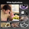 image:imageVIVOSUN 30X Rechargeable Loupe Magnifier with White LED Light and UV Light Portable Magnifying Glass with Optical Glass Lens amp Scale for Jewelry Textile Gems Stamps Coins and PlantsBlack