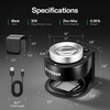 image:imageVIVOSUN 30X Rechargeable Loupe Magnifier with White LED Light and UV Light Portable Magnifying Glass with Optical Glass Lens amp Scale for Jewelry Textile Gems Stamps Coins and PlantsBlack