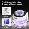 image:imageVIVOSUN 30X Rechargeable Loupe Magnifier with White LED Light and UV Light Portable Magnifying Glass with Optical Glass Lens amp Scale for Jewelry Textile Gems Stamps Coins and PlantsWhite