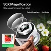 image:imageVIVOSUN 30X Rechargeable Loupe Magnifier with White LED Light and UV Light Portable Magnifying Glass with Optical Glass Lens amp Scale for Jewelry Textile Gems Stamps Coins and PlantsWhite