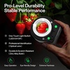 image:imageVIVOSUN 30X Rechargeable Loupe Magnifier with White LED Light and UV Light Portable Magnifying Glass with Optical Glass Lens amp Scale for Jewelry Textile Gems Stamps Coins and PlantsBlack