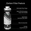 image:imageVIVOSUN 4 Inch Air Carbon Filter Smellines Control with Australia Virgin Charcoal for Inline Duct Fan Grow Tent Prefilter Included Reversible Flange 4 x 12Silver