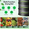 image:imageVIVOSUN 4Layer Mesh Drying Rack Hanging Design with Green Zippers for Dehydrating Indoor and Outdoor Pruning Shears Included4 Layer Pack of 2