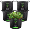 image:imageVIVOSUN 5Pack 10 Gallon Plant Grow Bags Heavy Duty Thickened Nonwoven Fabric Pots with HandlesBlack