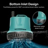 image:imageVIVOSUN 660GPH 40W Submersible Pump for Fish Tank Pond Aquarium Hydroponic Systems with 5ft Power Cord and 4 Nozzles Blue20W 260GPH
