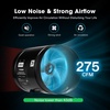 image:imageVIVOSUN 8 Inch Inline Duct Fan 420 CFM HVAC Exhaust Ventilation Fan with Low Noise for Basements Bathrooms Kitchens and Attics Silver6  Speed Controller