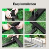 image:imageVIVOSUN Outdoor Handrail 54 x 36 Fits 14 Steps Wrought Iron Stair Railing with Curved Ends OneStep Assembly BlackBlack