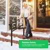 image:imageVIVOSUN Outdoor Handrail 54 x 36 Fits 14 Steps Wrought Iron Stair Railing with Curved Ends OneStep Assembly BlackBlack