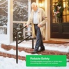 image:imageVIVOSUN Outdoor Handrail 54 x 36 Fits 14 Steps Wrought Iron Stair Railing with Curved Ends OneStep Assembly BlackBlack