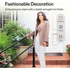 image:imageVIVOSUN Outdoor Handrail 54 x 36 Fits 14 Steps Wrought Iron Stair Railing with Curved Ends OneStep Assembly BlackBlack