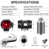 image:imageVIVOSUN R4 4 Inline Duct Ventilation Fan amp Speed Controller Workshop 190 CFM Fan for HVAC Vent Booster Fan for Grow Tents Basements Bathrooms Kitchens Attics and 3D Printer8 Combo