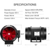 image:imageVIVOSUN R4 4 Inline Duct Ventilation Fan amp Speed Controller Workshop 190 CFM Fan for HVAC Vent Booster Fan for Grow Tents Basements Bathrooms Kitchens Attics and 3D Printer8 Basic