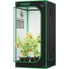image:imageVIVOSUN S538 5x2 Grow Tent 60x32x80 High Reflective Mylar Growing Tents 2x5 with Observation Window and Floor Tray for Hydroponics Indoor Plant for VS2000VSF4300Black