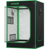 image:imageVIVOSUN S538 5x2 Grow Tent 60x32x80 High Reflective Mylar Growing Tents 2x5 with Observation Window and Floor Tray for Hydroponics Indoor Plant for VS2000VSF4300Black
