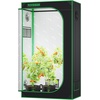 image:imageVIVOSUN S538 5x2 Grow Tent 60x32x80 High Reflective Mylar Growing Tents 2x5 with Observation Window and Floor Tray for Hydroponics Indoor Plant for VS2000VSF4300Black