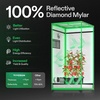 image:imageVIVOSUN S538 5x2 Grow Tent 60x32x80 High Reflective Mylar Growing Tents 2x5 with Observation Window and Floor Tray for Hydroponics Indoor Plant for VS2000VSF4300Black