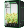 image:imageVIVOSUN S538 5x2 Grow Tent 60x32x80 High Reflective Mylar Growing Tents 2x5 with Observation Window and Floor Tray for Hydroponics Indoor Plant for VS2000VSF4300Black