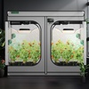 image:imageVIVOSUN S538 5x2 Grow Tent 60x32x80 High Reflective Mylar Growing Tents 2x5 with Observation Window and Floor Tray for Hydroponics Indoor Plant for VS2000VSF4300Gray