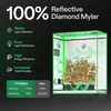 image:imageVIVOSUN S538 5x2 Grow Tent 60x32x80 High Reflective Mylar Growing Tents 2x5 with Observation Window and Floor Tray for Hydroponics Indoor Plant for VS2000VSF4300Black