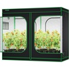 image:imageVIVOSUN S538 5x2 Grow Tent 60x32x80 High Reflective Mylar Growing Tents 2x5 with Observation Window and Floor Tray for Hydroponics Indoor Plant for VS2000VSF4300Black