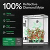 image:imageVIVOSUN S538 5x2 Grow Tent 60x32x80 High Reflective Mylar Growing Tents 2x5 with Observation Window and Floor Tray for Hydroponics Indoor Plant for VS2000VSF4300Gray