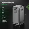 image:imageVIVOSUN S538 5x2 Grow Tent 60x32x80 High Reflective Mylar Growing Tents 2x5 with Observation Window and Floor Tray for Hydroponics Indoor Plant for VS2000VSF4300Gray