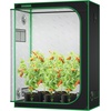image:imageVIVOSUN S538 5x2 Grow Tent 60x32x80 High Reflective Mylar Growing Tents 2x5 with Observation Window and Floor Tray for Hydroponics Indoor Plant for VS2000VSF4300Black