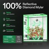 image:imageVIVOSUN S538 5x2 Grow Tent 60x32x80 High Reflective Mylar Growing Tents 2x5 with Observation Window and Floor Tray for Hydroponics Indoor Plant for VS2000VSF4300Black