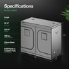 image:imageVIVOSUN S538 5x2 Grow Tent 60x32x80 High Reflective Mylar Growing Tents 2x5 with Observation Window and Floor Tray for Hydroponics Indoor Plant for VS2000VSF4300Gray