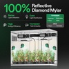image:imageVIVOSUN S538 5x2 Grow Tent 60x32x80 High Reflective Mylar Growing Tents 2x5 with Observation Window and Floor Tray for Hydroponics Indoor Plant for VS2000VSF4300Gray