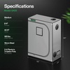 image:imageVIVOSUN S538 5x2 Grow Tent 60x32x80 High Reflective Mylar Growing Tents 2x5 with Observation Window and Floor Tray for Hydroponics Indoor Plant for VS2000VSF4300Gray