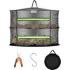 image:imageVIVOSUN 4Layer Mesh Drying Rack Hanging Design with Green Zippers for Dehydrating Indoor and Outdoor Pruning Shears Included2 Layer