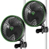 image:imageVIVOSUN AeroWave E6 Gen2 Grow Tent Clip Fan 6 EC Motor Smart Control Powerful Oscillating Fan Local Timer Weatherproof IP54 for Hydroponics Circulation Cooling Black2