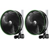 image:imageVIVOSUN AeroWave E6 Gen2 Grow Tent Clip Fan 6 EC Motor Smart Control Powerful Oscillating Fan Local Timer Weatherproof IP54 for Hydroponics Circulation Cooling Black9 Clip Fan2 Pack
