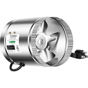 image:imageVIVOSUN 6 Inch Inline Duct Fan 240 CFM HVAC Exhaust Ventilation Fan with Low Noise for Basements Bathrooms Kitchens and Attics Silver6 Basic
