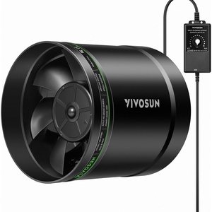 image:imageVIVOSUN 6 Inch Inline Duct Fan 240 CFM HVAC Exhaust Ventilation Fan with Low Noise for Basements Bathrooms Kitchens and Attics Silver8 Pro