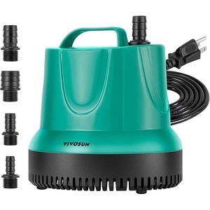 image:imageVIVOSUN 660GPH 40W Submersible Pump for Fish Tank Pond Aquarium Hydroponic Systems with 5ft Power Cord and 4 Nozzles Blue100W 1150GPH