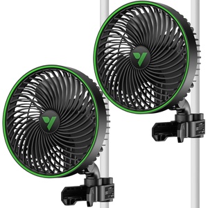 image:imageVIVOSUN AeroWave E6 Gen2 Grow Tent Clip Fan 6 EC Motor Smart Control Powerful Oscillating Fan Local Timer Weatherproof IP54 for Hydroponics Circulation Cooling Black2