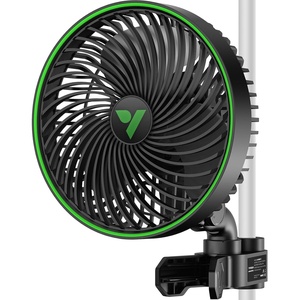 image:imageVIVOSUN AeroWave E6 Gen2 Grow Tent Clip Fan 6 EC Motor Smart Control Powerful Oscillating Fan Local Timer Weatherproof IP54 for Hydroponics Circulation Cooling Black1