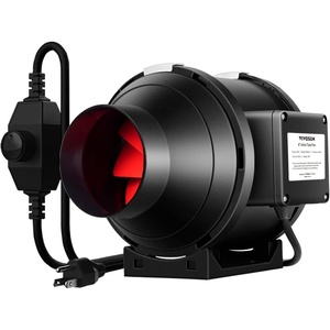 image:imageVIVOSUN R4 4 Inline Duct Ventilation Fan amp Speed Controller Workshop 190 CFM Fan for HVAC Vent Booster Fan for Grow Tents Basements Bathrooms Kitchens Attics and 3D Printer4 Basic