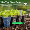 image:imageVIVOSUN 12Pack Seed Starter Trays 144Cell Seed Starter Kit with Humidity Dome Flat Reusable Plant Germination Trays with Drain Hole Green Propagation Tray for Planting Seeds6Pack 72Cell