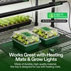 image:imageVIVOSUN 12Pack Seed Starter Trays 144Cell Seed Starter Kit with Humidity Dome Flat Reusable Plant Germination Trays with Drain Hole Green Propagation Tray for Planting Seeds6Pack 72Cell