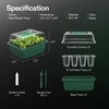 image:imageVIVOSUN 12Pack Seed Starter Trays 144Cell Seed Starter Kit with Humidity Dome Flat Reusable Plant Germination Trays with Drain Hole Green Propagation Tray for Planting Seeds6Pack 72Cell
