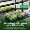 image:imageVIVOSUN 12Pack Seed Starter Trays 144Cell Seed Starter Kit with Humidity Dome Flat Reusable Plant Germination Trays with Drain Hole Green Propagation Tray for Planting Seeds6Pack 72Cell