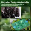 image:imageVIVOSUN 12Pack Seed Starter Trays 144Cell Seed Starter Kit with Humidity Dome Flat Reusable Plant Germination Trays with Drain Hole Green Propagation Tray for Planting Seeds6Pack 72Cell