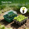 image:imageVIVOSUN 12Pack Seed Starter Trays 144Cell Seed Starter Kit with Humidity Dome Flat Reusable Plant Germination Trays with Drain Hole Green Propagation Tray for Planting Seeds24Pack 144Cell