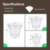 image:imageVIVOSUN 40 Packs 3456 Inch Clear Nursery Pots with Drainage Holes Reinforced Plastic Seedling Pots for Plants Flowers Cuttings and Succulents 40 pcs Plant Labels456 Inch